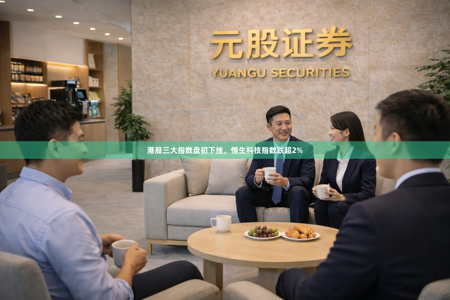 港股三大指数盘初下挫，恒生科技指数跌超2%