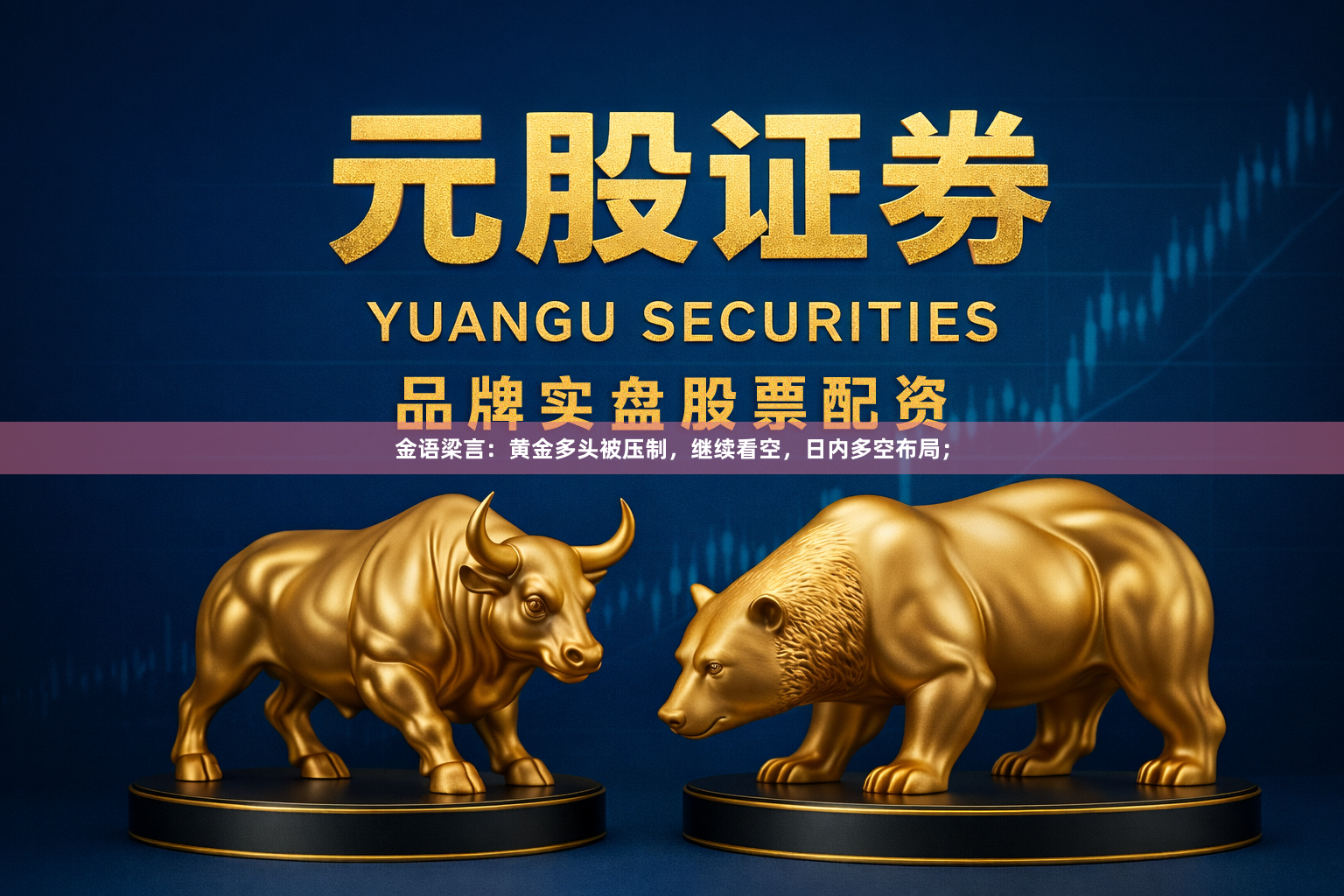 金语梁言：黄金多头被压制，继续看空，日内多空布局；
